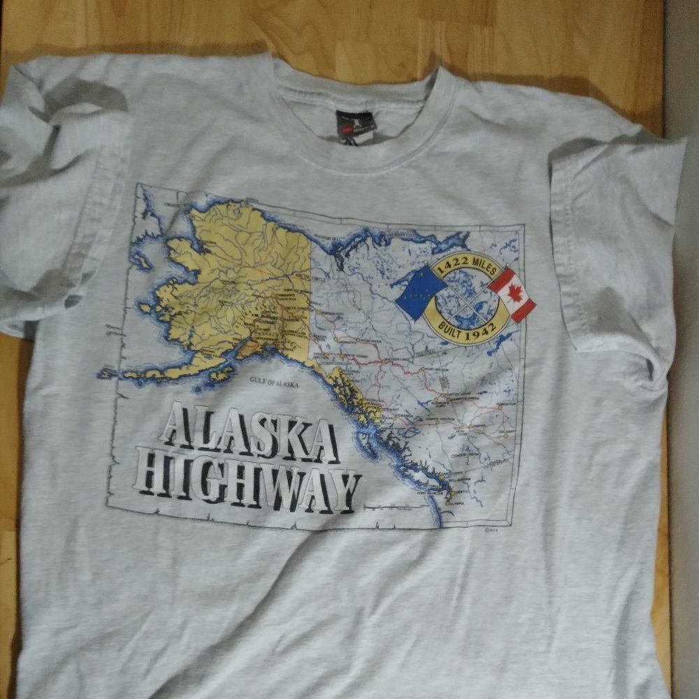 Vintage Alaska Highway Map